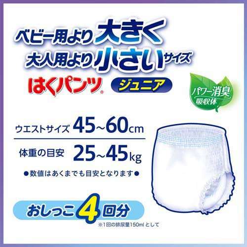 リフレ はくパンツ ジュニア SS【リブドゥ】(20枚入×8セット)【リフレはくパンツSS・BIG】[大人用おむつ 紙パンツ 小柄 細身 おねしょ 小さめ] rakuten24-10989090 楽天24 サンプル画像2