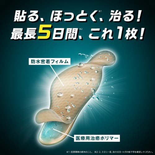 【訳あり】バンドエイド キズパワーパッド ジャンボサイズ(3枚入*2コセット)【バンドエイド(BAND-AID)】[絆創膏] 3