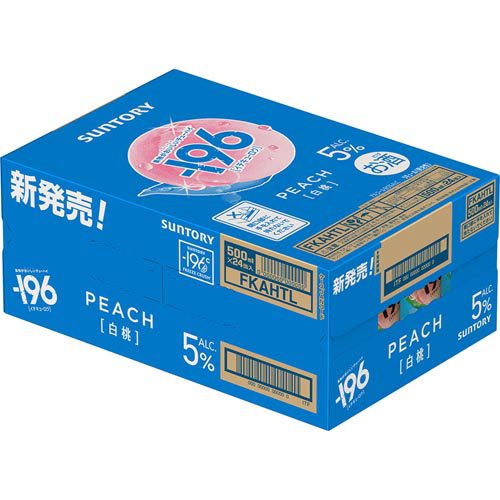 サントリー -196 白桃(24本入×4セット(1本500ml))