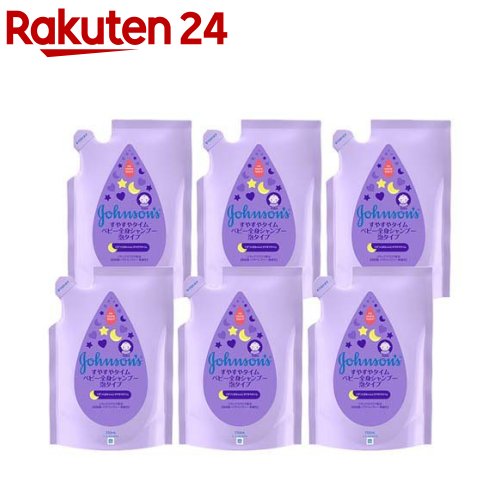 ジョンソン すやすやタイム ベビー全身シャンプー 泡タイプ 詰替用(350ml*6袋セット)