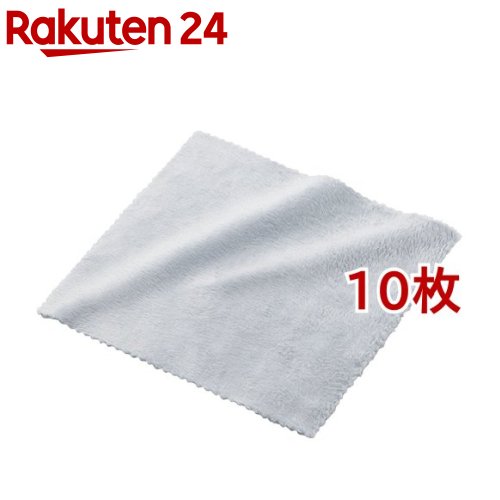 エレコム クリーニングクロス マイクロファイバー 超強力 特厚起毛 水洗い KCT-007GY(10枚セット)