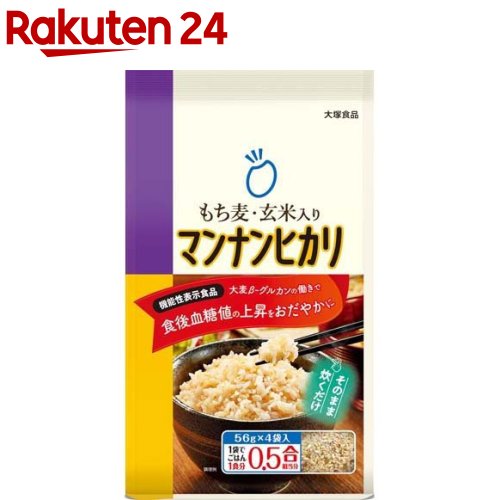 マンナンヒカリ もち麦・玄米入り 機能性表示食品(56g*4袋入)【マンナンヒカリ】のサムネイル