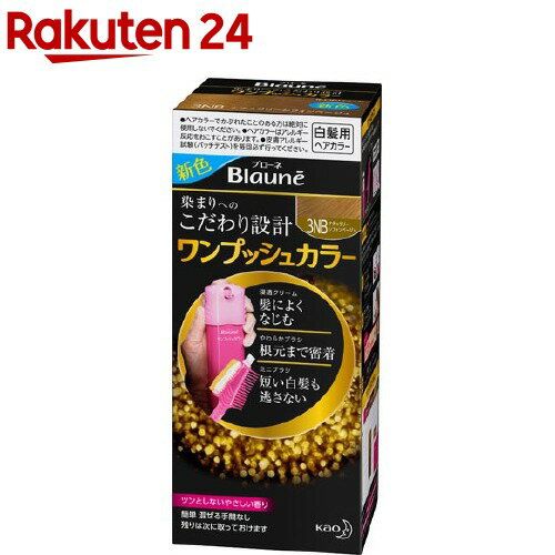 ブローネ ワンプッシュカラー 3NB ナチュラリーシフォンベージュ(80g)【ブローネ】[白髪染め]