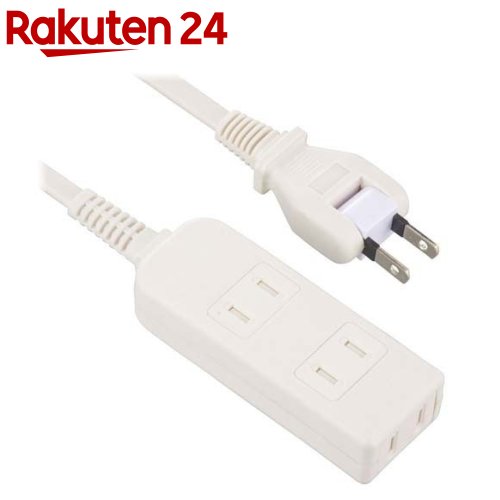 安全タップ3個口 1m ホワイト(1個)【OHM】