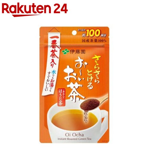 伊藤園 おーいお茶 さらさらほうじ茶 チャック付き袋タイプ(80g)【お〜いお茶】