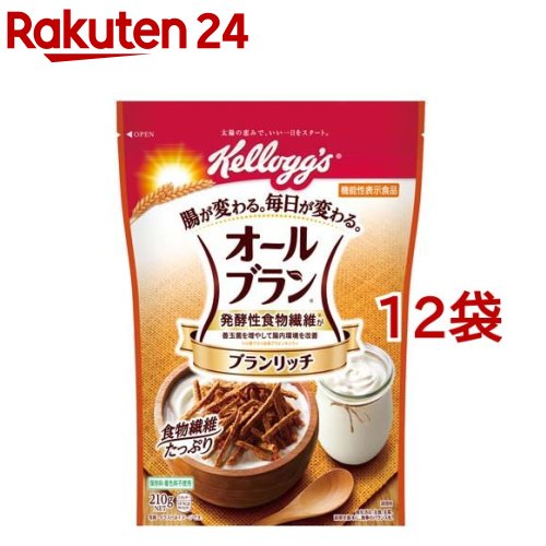 ケロッグ オールブラン ブランリッチ(210g*12袋セット)【オールブラン】のサムネイル
