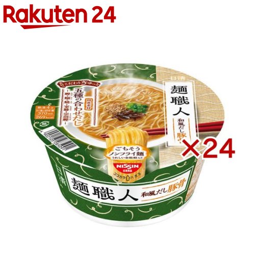 日清 麺職人 和風だし豚骨 ケース(12食入×2セット(1食86g))【日清麺職人】