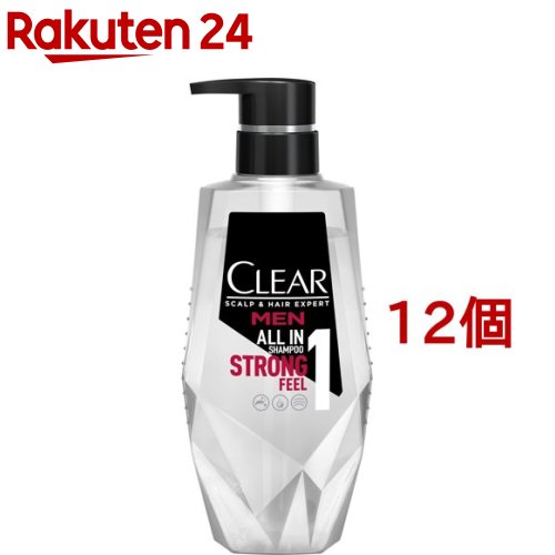 クリアフォーメン オールインワンシャンプー ポンプ(350g 12個セット)【クリア(CLEAR) スカルプエキスパート】 ノンシリコン 手軽スカルプケア ボリュームアップ