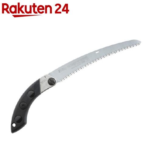 お店TOP＞DIY・ガーデン＞ガーデニング＞ガーデニング用具・工具＞園芸用のこぎり＞シルキー ゴムボーイ7カーブ 荒目 240mm 本体 465-24 (1コ入)【シルキー ゴムボーイ7カーブ 荒目 240mm 本体 465-24の商品詳細】ゴムボーイカーブの刃がサヤ入り鋸で使えます。抜き差し便利で切れ味抜群です。足場が不安定な場所や肩より上での作業等、様々な場所で快適に剪定できます。カーブした刃は、直刃鋸と違い、刃が自然に食い込むので、引き下ろすだけで楽に切れます。【規格概要】・刃長：240mm(荒目)・目数(30mm)：8枚目・刃厚：1.3mm・切幅：1.2mm・全長：収納時420mm・使用時400mm・重量：365g・アサリ無し・衝撃焼入・未来目・用途：剪定・枝打ち作業用鋸【注意事項】・刃物につき取り扱いには十分ご注意ください。・替刃は純正製品を使用してください。【原産国】日本【ブランド】Silky(シルキー)【発売元、製造元、輸入元又は販売元】ユーエム工業リニューアルに伴い、パッケージ・内容等予告なく変更する場合がございます。予めご了承ください。ユーエム工業0794-63-6111広告文責：楽天グループ株式会社電話：050-5577-5043[ガーデニング/ブランド：Silky(シルキー)/]