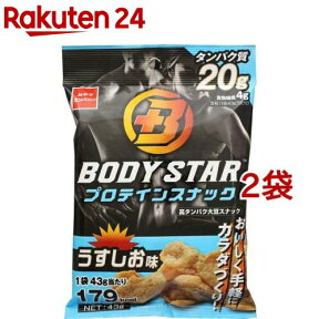 BODY STAR プロテインスナック うすしお味(43g*2袋セット)