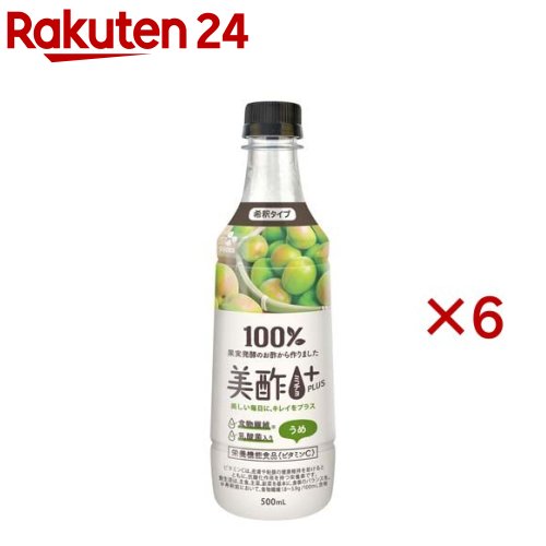 美酢(ミチョ)プラス うめ(500ml×6セット)【美酢(ミチョ)】