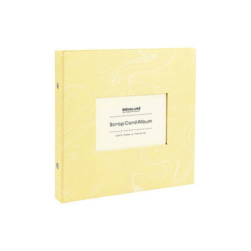 楽天24のDECOLURE スクラップカードアルバム シトラスイエロー A-SCY-120-Y(1冊)｜アングル2