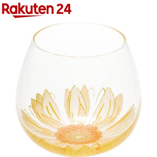 BENEDIRE ゆらゆらグラス フルリール ひまわり柄 495ml B-SW91-J426 ケース(48個入)