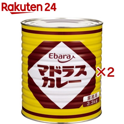 お店TOP＞フード＞カレー＞カレールウ＞カレールウ＞エバラ マドラスカレー 業務用 (3.3kg×2セット)【エバラ マドラスカレー 業務用の商品詳細】小麦粉と油脂(ヘット・ラード)を直火釜で丹念に焼きあげ、野菜・果実とスパイスで深い味わいと風味をプラスしたカレールウです。【エバラ マドラスカレー 業務用の原材料】・品名：カレールウ・原材料名：小麦粉、ラード、カレー粉、食塩、野菜・果実類(オニオン、ガーリック、トマト、リンゴ)、砂糖、調味料(アミノ酸等)、カラメル色素、酸味料、(原材料の一部に豚肉を含む)【栄養成分】・品名：カレールウ・原材料名：小麦粉、ラード、カレー粉、食塩、野菜・果実類(オニオン、ガーリック、トマト、リンゴ)、砂糖、調味料(アミノ酸等)、カラメル色素、酸味料、(原材料の一部に豚肉を含む)【ブランド】エバラ【発売元、製造元、輸入元又は販売元】エバラ食品工業※説明文は単品の内容です。リニューアルに伴い、パッケージ・内容等予告なく変更する場合がございます。予めご了承ください。・単品JAN：4901108003145エバラ食品工業220-0012 横浜市西区みなとみらい4-4-5 横浜アイマークプレイス14階0120-892-970広告文責：楽天グループ株式会社電話：050-5577-5043[インスタント食品/ブランド：エバラ/]