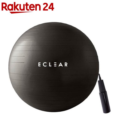 エレコム バランスボール 55cm アンチバースト 筋トレ 体幹 ポンプ付き HCF-BB55BK(1個)【エレコム(ELECOM)】