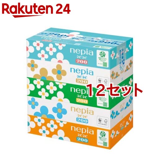 ネピア ネピネピ ティッシュ(400枚入(200組)*5個パック*12セット)