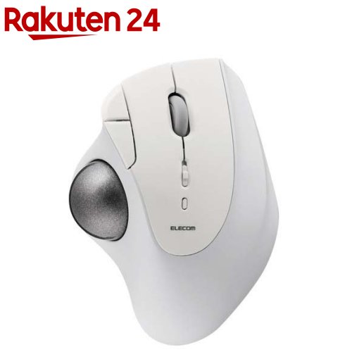 エレコム トラックボール マウス Bluetooth 5ボタン 人工ルビーユニット IST ホワイト(1個)(2)