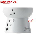 猫壱 脚付フードボウル 犬柄・犬用 シリコン付き(2セット)