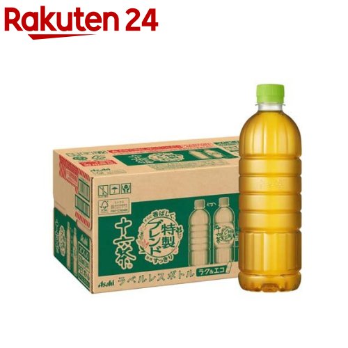 アサヒ 十六茶 ラベルレス ペットボトル(630ml*24本入)【humid_2】【十六茶】[お茶]