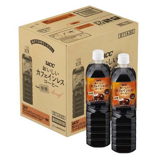 UCC おいしいカフェインレスコーヒー 無糖(12本入×2セット(1本900ml))【おいしいカフェインレスコーヒー】 rakuten24-11351477 楽天24 サンプル画像2