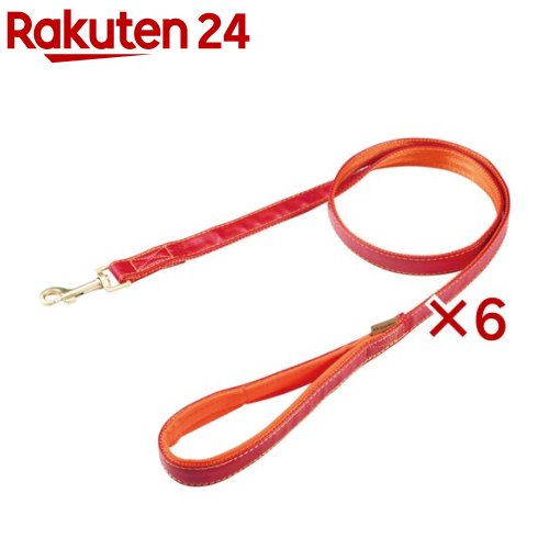 楽天楽天24Doggy's Tailor ドッグリード ひきひも M レザースタイル レッド（6セット）【Doggy's Tailor】