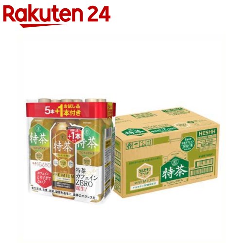 特定保健用食品 特茶NEWSパック20本+カフェインZEROお試し4本付(500ml*24本入)【特茶】のサムネイル