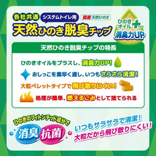 システムトイレ用 天然ひのき脱臭チップ ひのきオイルプラス(7L*4袋セット)【スー...