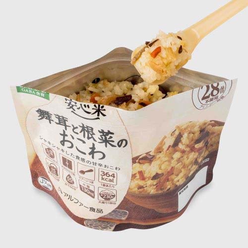 安心米 舞茸と根菜のおこわ(100g)【安心米】[防災グッズ 非常食 保存食 長期保存 アウトドア] rakuten24-11194173 楽天24 サンプル画像2
