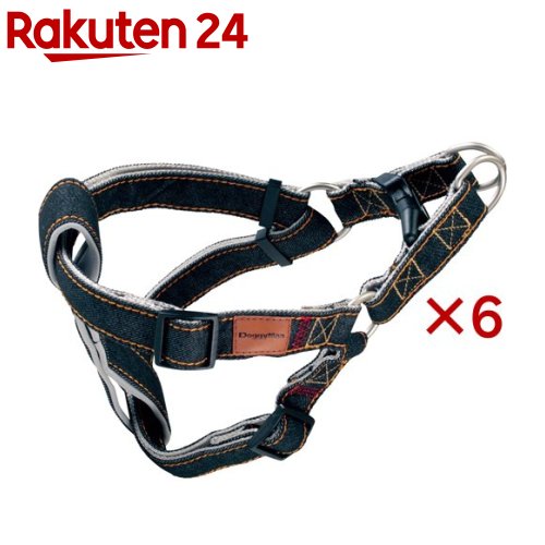 Doggy's Tailor ドッグハーネス どうわ L デニムスタイル ブラック(6セット)【Doggy's Tailor】