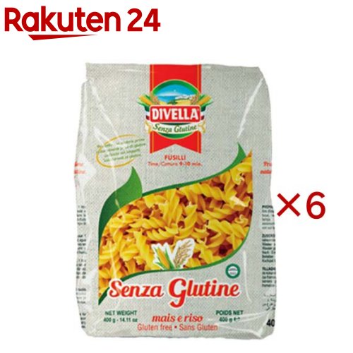 お店TOP＞フード＞食事法(グルテンフリーほか)＞グルテンフリー＞パスタ(グルテンフリー)＞グルテンフリーフジッリ (400g×6セット)【グルテンフリーフジッリの商品詳細】●小麦アレルギーの方やグルテンフリーダイエットを実践する方も安心してお召し上がりいただけます。●植物由来の乳化剤を使用し、通常のパスタと変わらないコシと食感を実現しています。●シンプルな素材のため、どんなソースとも相性が良いです。【品名・名称】とうもろこし粉・米粉パスタ【グルテンフリーフジッリの原材料】とうもろこし粉、米粉／乳化剤【栄養成分】100gあたりエネルギー：356kcal、たんぱく質：6.2g、脂質：1.5g、炭水化物：78.6g、食塩相当量：0.003g※推定値【アレルギー物質】記載なし【保存方法】25度以下の清潔で乾燥した場所で保管【原産国】イタリア【発売元、製造元、輸入元又は販売元】メモス※説明文は単品の内容です。リニューアルに伴い、パッケージ・内容等予告なく変更する場合がございます。予めご了承ください。・単品JAN：8005121044409メモス大阪市中央区南久宝寺町2-2-706-4705-6707広告文責：楽天グループ株式会社電話：050-5577-5043[麺類]