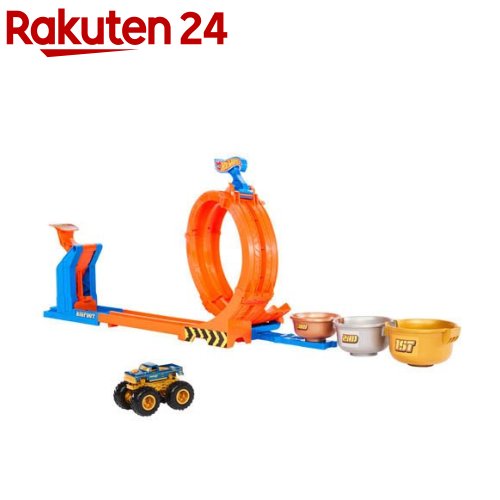 ホットウィール モンスタートラック トロフィーチャレンジ ミニカー1台付セット JBX64(1セット)【ホットウィール(HOT WHEELS)】[プレイセット 1/64 乗り物 車 おもちゃ]