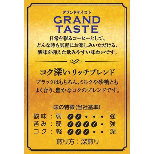 キーコーヒー ドリップバッグ グランドテイスト コク深いリッチブレンド(15袋入×3セット(1袋6g))【キーコーヒー(KEY COFFEE)】 rakuten24-11356043 楽天24 サンプル画像2