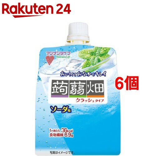 クラッシュタイプの蒟蒻畑 ソーダ味(150g*6個セット)【蒟蒻畑】