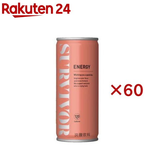 サバイバー エナジードリンク 缶(30本入×2セット(1本250ml))【富永食品】