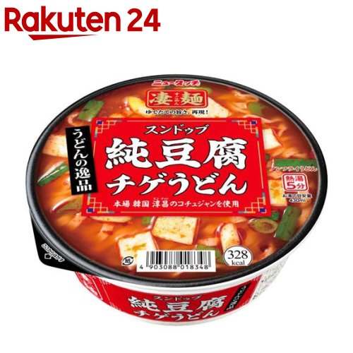 凄麺 うどんの逸品純豆腐チゲうどん(12個入り)【ニュータッチ】のサムネイル