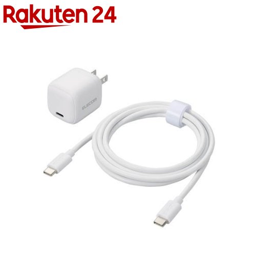 エレコム 充電器 PD PPS 30W 1ポート Type C ケーブル 付属 ホワイト(1個) エレコム 充電器 PD PPS 30W 1ポート Type C ケーブル 付属 ホワイト(1個)