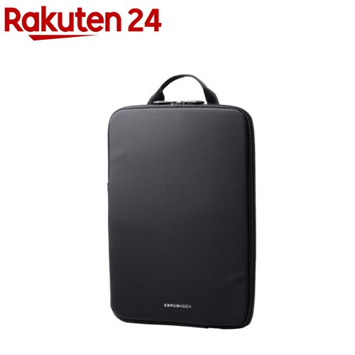 エレコム パソコンケース 14インチ ハンドル付 縦型 衝撃吸収 スリム ブラック(1個)