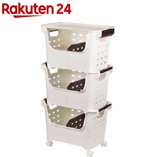 やさいストッカー3コ組 蓋・キャスター付 HB-636(1セット)