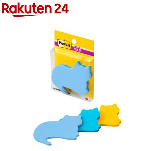 ポストイット シルエットノート 付箋 強粘着 ネコ 52×69mm SSS-NEU(1パック)【ポストイット】のサムネイル