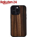 Man&Wood iPhone13 Pro 天然木ケース Ebony(1個)【マン&ウッド(Man&Wood)】(2)