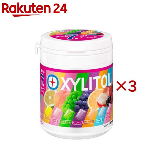 キシリトールガム 7種アソートボトル(133g×3セット)