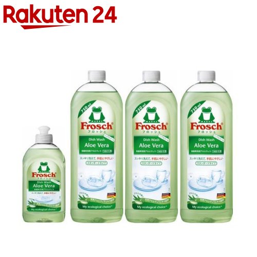 フロッシュ 食器用洗剤 アロエヴェラ 本体+つめかえ3本(1