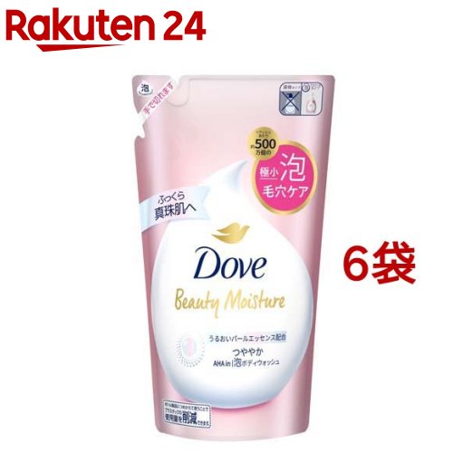 Soaps, Body Washes - ダヴ ボディソープ ビューティーモイスチャー つややか 泡ボディウォッシュ 詰替(430g*6袋セット)【ダヴ(Dove) 泡ボディ】[泡タイプ くすみ肌 毛穴ケア 保湿 子どもにも使える]