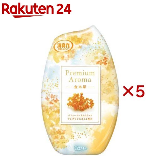 お部屋の消臭力 プレミアムアロマ 金木犀の香り(400ml×5セット)【消臭力】