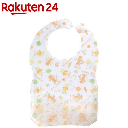 不織布ベビーエプロン 使い捨てエプロン くまのプーさん(10枚入)のサムネイル