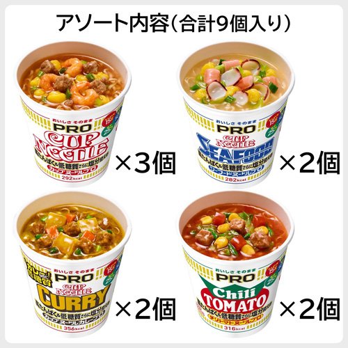【訳あり】日清食品 カップヌードルPRO 4種詰め合わせアソートセット(9食入×2セット)【カップヌードル】 rakuten24-11391624 楽天24 サンプル画像2