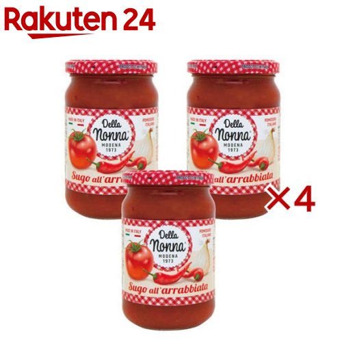 Pasta Sauce - デラノンナ パスタソース アラビアータ(3本入×4セット(1本280g))