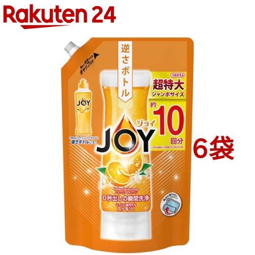 ジョイ コンパクト バレンシアオレンジの香り つめかえ用 ジャンボサイズ(1445ml*6袋セット)【ジョイ(Joy)】