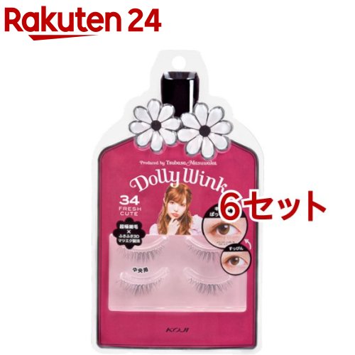 ドーリーウインク アイラッシュ No.34 フレッシュキュート(2ペア*6セット)【ドーリーウインク】