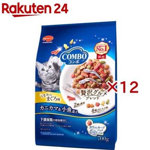 コンボ 猫下部尿路の健康維持 まぐろ味 カニカマ 小魚添え(5袋入×12セット(1袋140g))【コンボ(COMBO)】 キャットフード